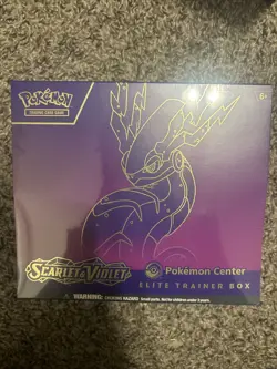 Scarlet and Violet Base Set Pokemon Center Exclusive ETB Miraidon Art SEALED - Image 1