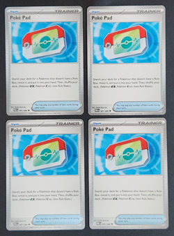 4x Poke Pad 081/088 x4 - NM Perfect Order Pokemon Playset ME03 - Image 1