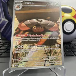 Pokemon Crustle 186/182 Sv10 Destined Rivals Illustration Rare Holo Card - Image 1