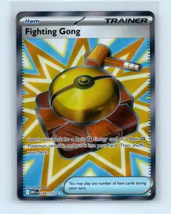 Pokemon tcg ME01: Mega Evolution Fighting Gong Near Mint or Better - Image 1