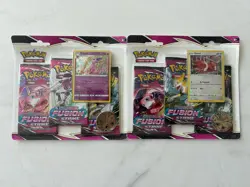 Pokemon TCG Fusion Strike 3 Pack Blisters (Eevee + Espeon) Art Set Of 2 - Image 1