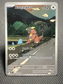 Pokemon TCG Kangaskhan Destined Rivals Illustration Rare Card 204/182 SV10 - Image 1