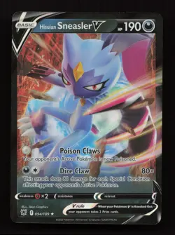Hisuian Sneasler V 094/189 Holo Rare V Astral Radiance Pokemon Near Mint - Image 1