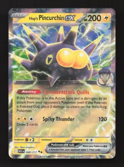 Hop's Pincurchin ex 068/217 Double Rare ME: Ascended Heroes Pokemon Near Mint - Image 1