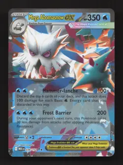 Mega Abomasnow ex 036/132 Double Rare Mega Evolution Pokemon Near Mint - Image 1