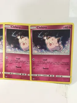 2019 POKEMON LOT OF 4X CLEFAIRY 38/68 COMMON NM/M PACK FRESH TCG CARD - Image 3