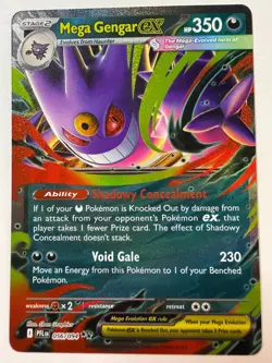 Mega Gengar ex Phantasmal Flames Holo Pokemon TCG 056/094 Ultra Rare - Image 1