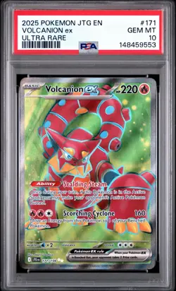 (PSA 10) Pokemon: Journey Together – Volcanion ex #171 [Full Art] - Image 1