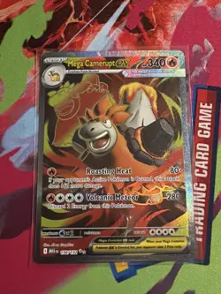 Pokemon Mega Camerupt ex 156 Mega Evolution Ultra Rare Holo Near Mint - Image 1