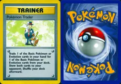 POKEMON TRADER 77/102 RARE BASE SET UNLIMITED POKEMON LP - Image 3