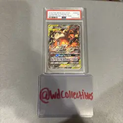 Pokemon Reshiram & Charizard GX Figure Coll. Full Art Promo SM201 PSA 1 - Image 1