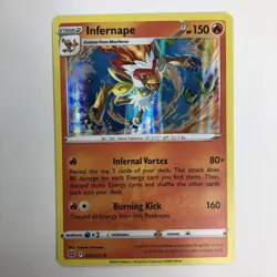 Pokemon Infernape 026/172 Brilliant Stars Holo Rare Sword & Shield NM - Image 2