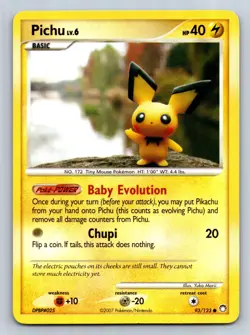 Pichu 93/123 Normal Mysterious Treasures LP - Pokemon TCG - Image 1