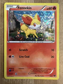 Pokemon TCG - Fennekin - 3/12 - McDonalds Promo 2013 - VLP - Image 1