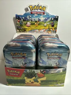 Pokemon Mega Evolutions Ascended Heroes Mini Tin Full Display Box - Image 1