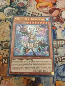 Yu-Gi-Oh! Noh-P.U.N.K. Rising Scale BLMM-EN050 1st Edition Ultra Rare - Image 1