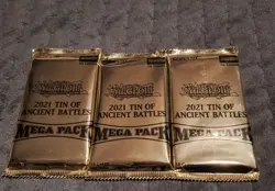 3x Yu-Gi-Oh! Mega Pack 2021 Tin of Ancient Battles 1st Edition - Image 1