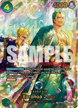 Roronoa Zoro - PRB02-006 (SP) PRB02-006 The Azure Sea's Seven "Bubble Zoro" - Image 1