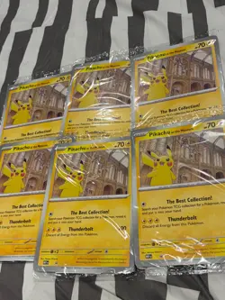 Pikachu at the Museum Jumbo Cards Regular X6 - Image 3