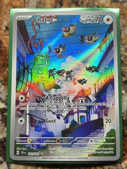 Chatot Illustration Rare 181/162 Temporal Forces Pokemon Card IR - Image 1