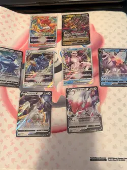 Pokemon Dialga, Palkia, Arceus, Zoroark, Infernape VSTAR V Lot (8 Cards) - Image 1