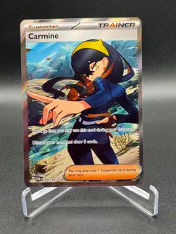 Carmine 204/167 Twilight Masquerade Full Art Ultra Rare Holo Pokemon Card NM - Image 1
