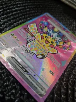 Pokemon Pikachu ex Full Art Holo EX Card 277/217 ASCR Set Basic English - Image 2