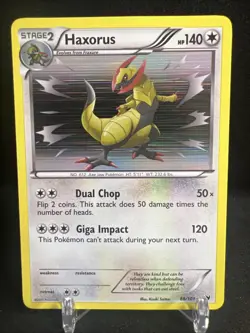 Haxorus 88/101 Holo Noble Victories Pokemon Card 2011 - Image 1
