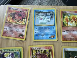 15 Card Lot Vintage Pokemon All 1st Edition Non Halo Squirtle Vulpix Eevee - Image 2