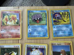 15 Card Lot Vintage Pokemon All 1st Edition Non Halo Squirtle Vulpix Eevee - Image 3