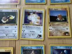 15 Card Lot Vintage Pokemon All 1st Edition Non Halo Squirtle Vulpix Eevee - Image 4