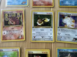 15 Card Lot Vintage Pokemon All 1st Edition Non Halo Squirtle Vulpix Eevee - Image 5
