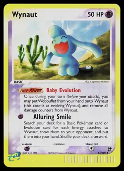 Pokemon Card - Wynaut Sandstorm 54/100 Uncommon Reverse Holo - Image 1