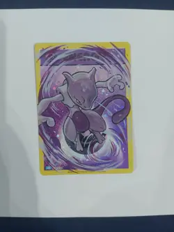 Mewtwo Pokemon Custom Hand Painted Holo Pokemon Card -Unique OOAK - Image 1