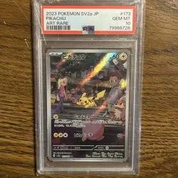 PSA 10 PIKACHU 173/165 2023 Pokemon Card 151 SV2a ART RARE - Image 1