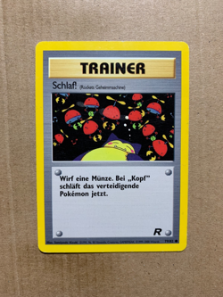 GERMAN Sleep! 79/82 Team Rocket - Common Pokemon Card - HP - Image 1