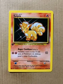 1st Edition SPANISH Vulpix 68/102 Base Set - Common Pokemon Card - EXCELLENT - Image 1