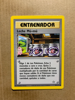 SPANISH Moo-Moo Milk 101/111 Neo Genesis - Common Pokemon Card - LP - Image 1