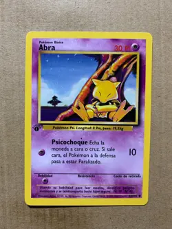 1st Edition SPANISH Abra 43/102 Base Set - Common Pokemon Card - NM/Mint - Image 1