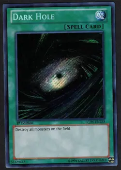Yugioh Dark Hole LCJW-EN283 Secret Rare 1st - VLP - Image 1