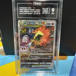 TAG 9 Charizard VSTAR 2022 Pokemon Sword & Shield #SWSH262 Black Star Promo - Image 1
