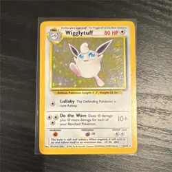 Pokemon Wigglytuff 16/64 Jungle Holo Rare NO SYMBOL ERROR 80 HP English Card - Image 1
