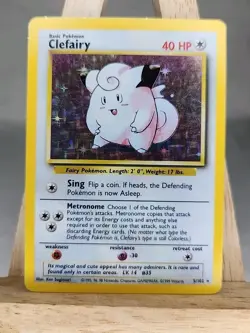 Clefairy NO. 035 | Holographic Pokemon Trading Card - Image 1
