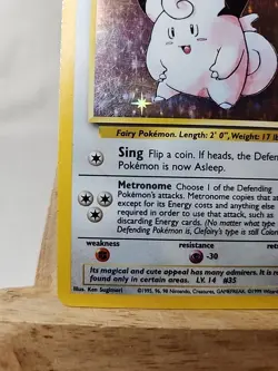 Clefairy NO. 035 | Holographic Pokemon Trading Card - Image 3