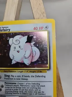 Clefairy NO. 035 | Holographic Pokemon Trading Card - Image 5