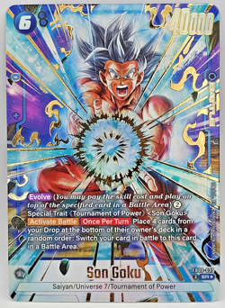 Son Goku FB09-037 Alternate Art Dual Evolution Dragon Ball Card English Fusion - Image 1