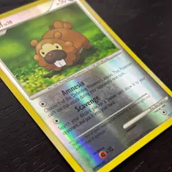 Bidoof 70/130 Pokemon Diamond & Pearl Reverse Holo Common Card MP - Image 2