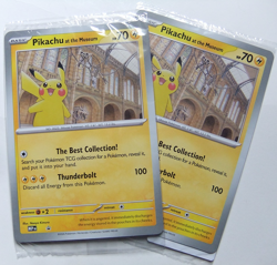 2x Pokemon TCG Promo Oversized Card - Pikachu At The Museum (sealed) UK - Image 2