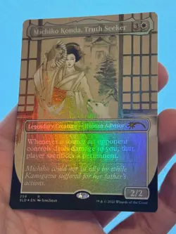 1X FOIL Michiko Konda, Truth Seeker BORDERLESS NM MTG Magic Secret Lair EDH - Image 3