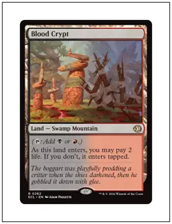 1x Blood Crypt, Lorwyn Eclipsed, Magic the Gathering, MTG NM - Image 1